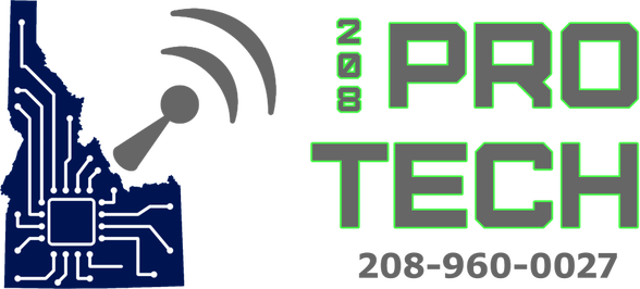 208 Pro Tech logo and phone number
